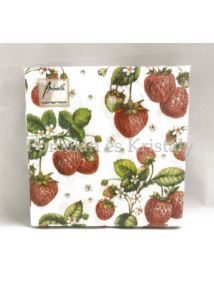AMB.13306770 Stawberry Plant papírszalvéta 33x33cm, 20db-os