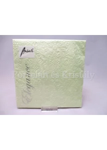 AMB.13306922 Elegance pearl green papírszalvéta 33x33 cm, 15db-os