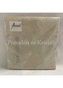 AMB.13306923 Elegance pearl taupe papírszalvéta 33x33cm, 15db-os