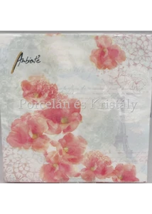 AMB.13308940 Rózsaszín orchideák papírszalvéta 33x33 cm, 20 db-os