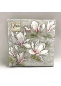 AMB.13309890 Musical Magnolia papírszalvéta 33x33cm, 20db-os