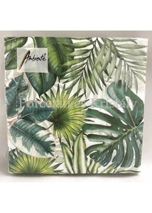 AMB.13310940 Tropical Leaves papírszalvéta 33x33cm, 20db-os