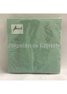 AMB.13311110 Elegance pale aqua dombornyomott papírszalvéta 33x33cm, 15db-os