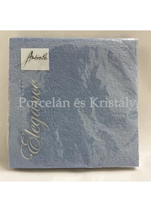 AMB.13311111 Elegance jeans blue dombornyomott papírszalvéta 33x33cm, 15db-os