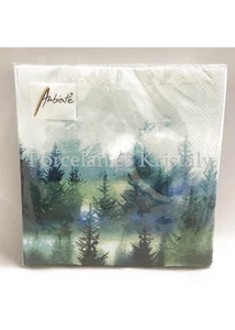 AMB.13311880 Forest Fog papírszalvéta 33x33cm, 20db-os