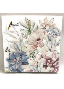 AMB.13313285 Succulent Love Papírszalvéta 33x33cm, 20db-os