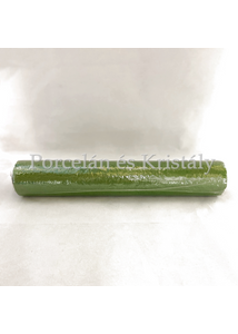 AMB.13604933 Elegance dark green dombornyomott papír asztali futó 33x600cm