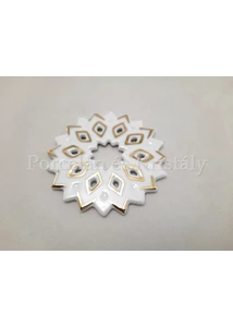9523/3002 Arany Hópehely karácsonyfadísz, 6 cm 