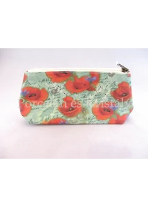 AMB.18014210 Pipacsos neszesszer, 12x23x7 cm