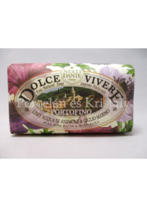N.D. Portofino: Len - Rózsavíz - Tengeri liliom illatú natúr szappan, 250 gramm
