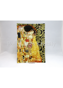 H.C.198-1051 Üvegtál Klimt Csók, 2x28x20 cm