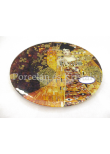 H.C.198-1302 Üvegtál Klimt: Adél, 2x30 cm