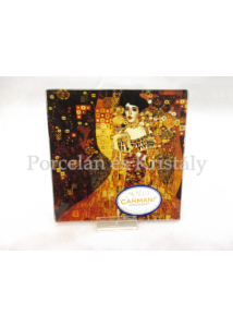 H.C.198-1402 Üvegtál Klimt: Adél, 0,5x13x13cm