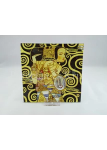 H.C.198-1412 Üvegtál Klimt: Várakozás, 1x15x15 cm H.C.198-1412 Üvegtál Klimt: Várakozás, 1x15x15 cm