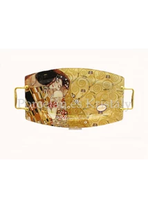 H.C.198-7031 Üvegtálca Klimt: Csók, 2x28x54 cm