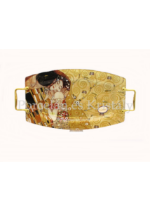 H.C.198-7031 Üvegtálca Klimt: Csók, 2x28x54 cm