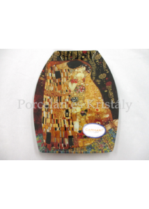 H.C.198-8041 Üvegtál Klimt: Csók, 2x30x19,5 cm
