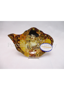 H.C.198-9005 Üveg teafiltertartó Klimt: Adél, 1,5x11,5x16,5 cm