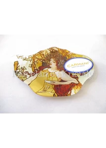 H.C.198-9203 Üveg teafiltertartó Mucha: Ősz, 1,5x10x14,5 cm 