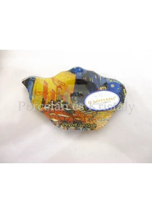 H.C.198-9309 Üveg teafiltertartó Van Gogh: Kávéház éjjel, 1,5x10x14,5 cm 