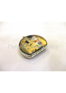 FRI.12346 Nagyítós piperetükör Klimt: Csók, 2x7,5x7 cm