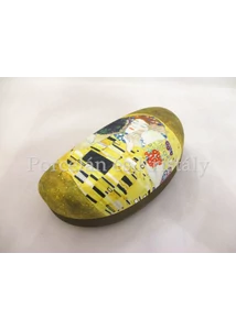 FRI.12591 Szemüvegtok törlőkendővel Klimt: Csók, 6,5x16x7,5 cm   