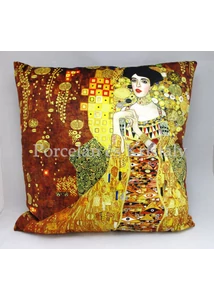H.C.023-8005 Párna Klimt: Adél, 45x45x11 cm 
