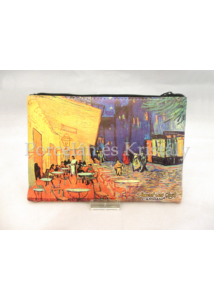 H.C.021-4804 Neszesszer Van Gogh: Kávéház éjjel, 15x21x1 cm