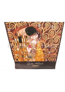 H.C.021-9000 Kétoldalas válltáska Klimt: Csók és Adél, 38x46x11 cm