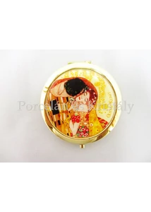 H.C.181-1001 Nagyítós piperetükör Klimt: Csók, 1x7,5 cm