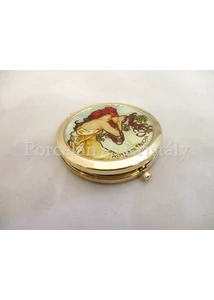 H.C.181-1122 Nagyítós piperetükör Mucha: Nyár, 1x7,5 cm 