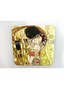 H.C.532-1201 Parafa poháralátét Klimt: Csók 10x10 cm