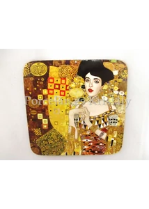 H.C.532-1205 Parafa poháralátét Klimt: Adél 10x10 cm