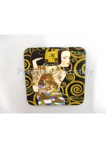 H.C.532-1212 Parafa poháralátét Klimt: Várakozás 10x10 cm