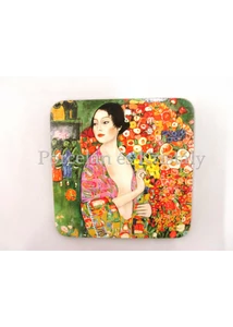 H.C.532-1216 Parafa poháralátét Klimt: A táncos 10x10 cm