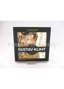 H.C.026-0101 Papírszalvéta díszdobozban 20 db-os Klimt: Csók, 33x33 cm