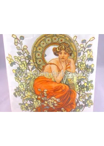 P.P.W6S64-12878 Papírszalvéta Mucha: Topáz, 33x33 cm