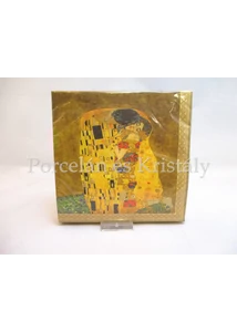 R2S.414KLI1 Papírszalvéta Klimt: Csók, 33x33 cm, 20 db-os