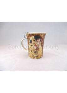 H.C.532-8101 Porcelánbögre 350 ml, Klimt: Csók 