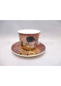 P.P.P171-08397 Porcelán csésze+alj 400ml, Klimt: Csók 