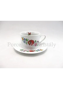 Kalocsai Hungarikum Teacsésze + alj