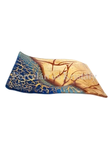 Blue Oasis Téglalap formájú gyertyatartó 5x20x13 cm