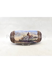 CZW.SZTOKKE-BU04 Szemüvegtok törlőkendővel Budapest Parlament, 4x16x6 cm   