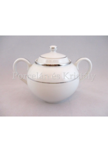 9100/3384 Tea cukordoboz fedővel fehér-platina, 500 ml