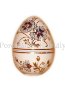 10369/1/059 Álló tojás bonbonier - kicsi - Búzavirágos, 7x5 cm