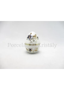 10369/1/059 Búzavirágos Álló tojás bonbonier - kicsi - 7x5 cm