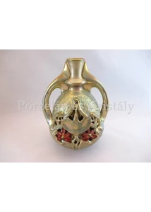 10737/8478 Kéttüzű Eosin Duplafalú váza - Limitált szériás - 22x16,5x15 cm 10737/8478 Kéttüzű Eosin Duplafalú váza - Limitált szériás - 22x16,5x15 cm