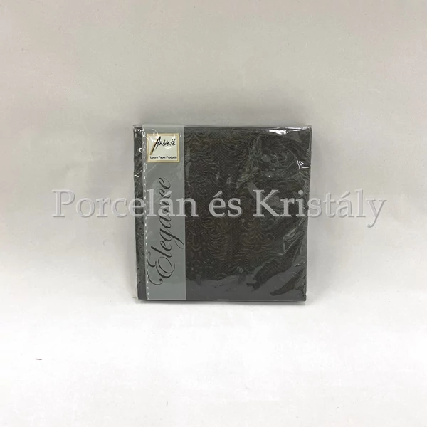 AMB.12504930 Elegance Black papírszalvéta 25x25cm, 15db-os