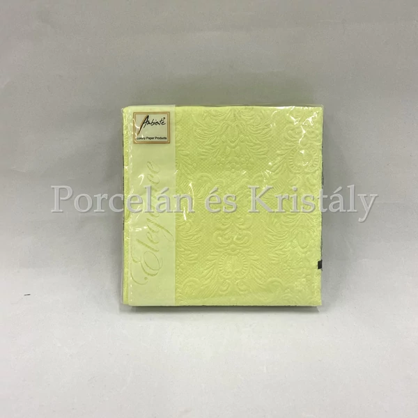 AMB.12504931 Elegance light green papírszalvéta 25x25cm, 15db-os
