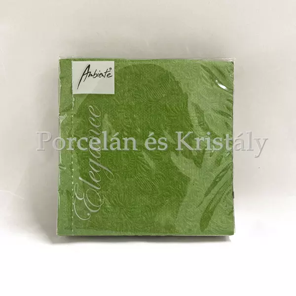 AMB.12504933 Elegance summer green dombornyomott papírszalvéta 25x25cm, 15db-os